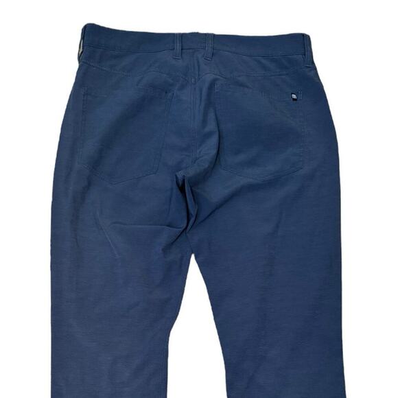 Travis Mathew Blue Activewear Pants Mens 32 X 32 Stretch Performance Golf Slacks - Picture 6 of 7